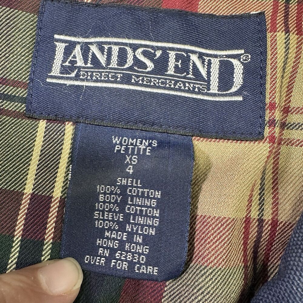 Women's Barn/Chore Navy Jacket with Corduroy Collar - Picture 7 of 10
